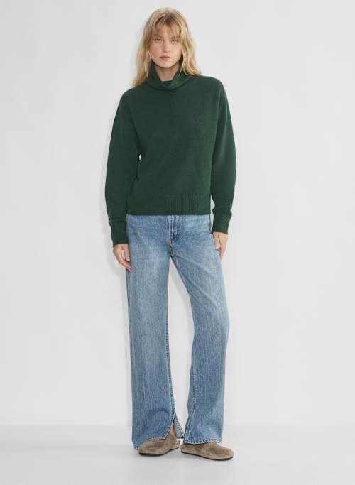 cashmere relaxed turtleneck sweater Product Image