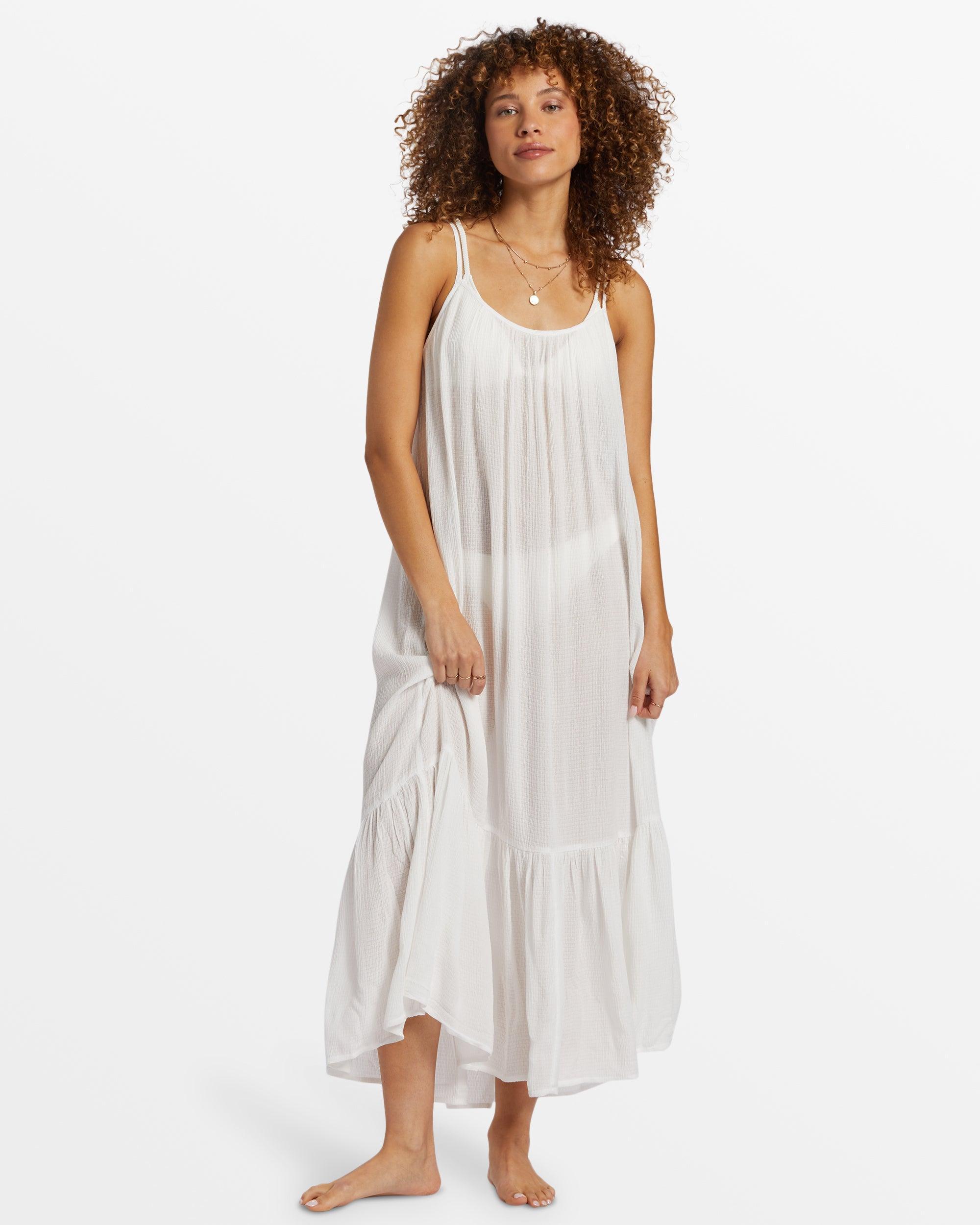 Blue Tides Beach Midi Dress - Salt Crystal Female Product Image