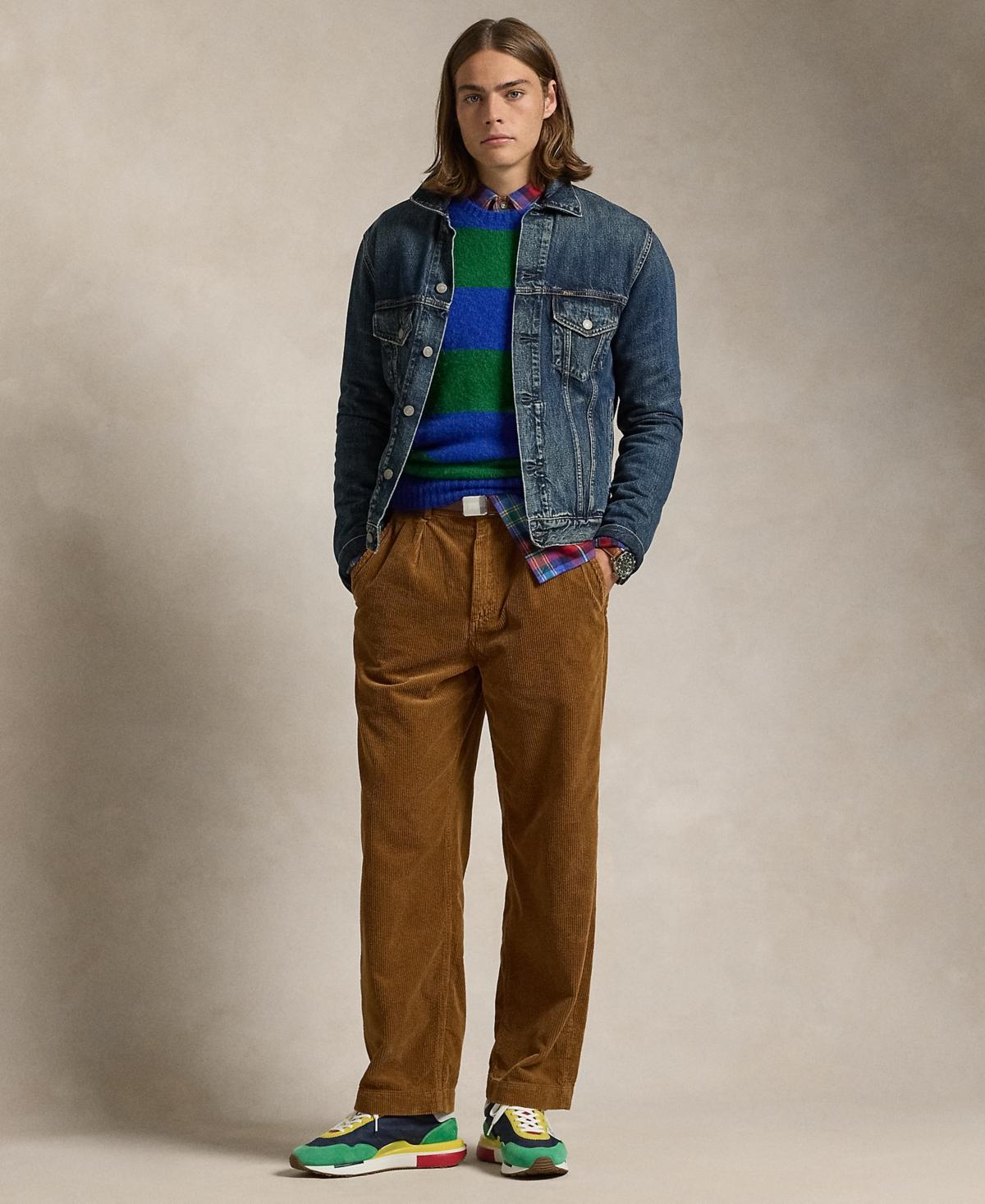 Polo Ralph Lauren Mens Classic-Fit Pleated Corduroy Pants Product Image