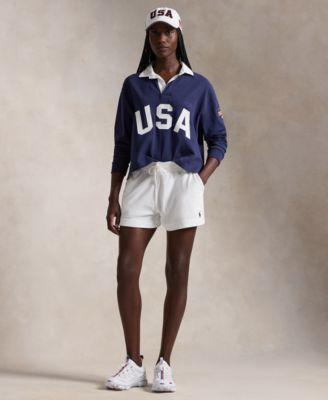 Polo Ralph Lauren Womens Team Usa Terry Drawstring Shorts Product Image