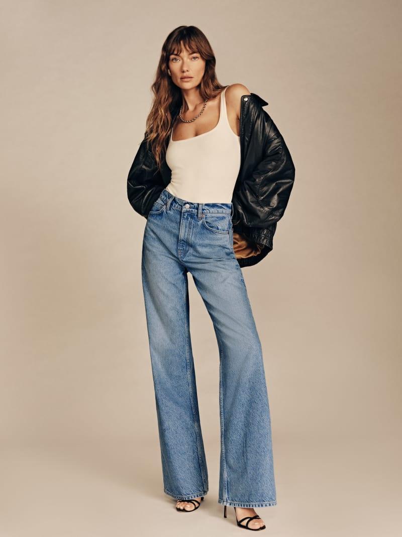 Cary High Rise Slouchy Wide Leg Jeans Product Image