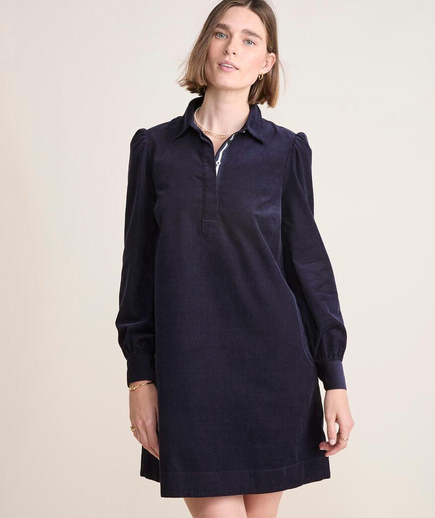 Cord Popover Dress Product Image