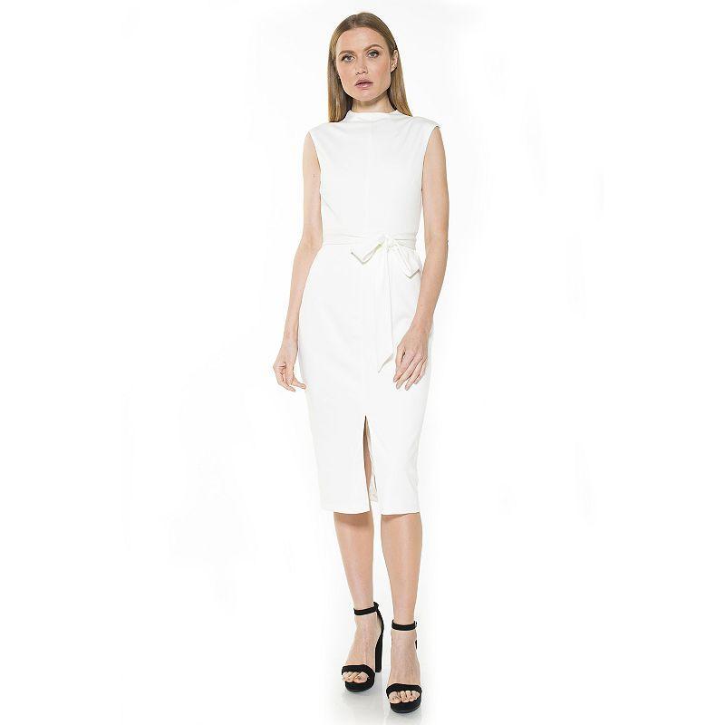 Alexia Admor Womens Fara Tie-Waist Sheath Dress Product Image