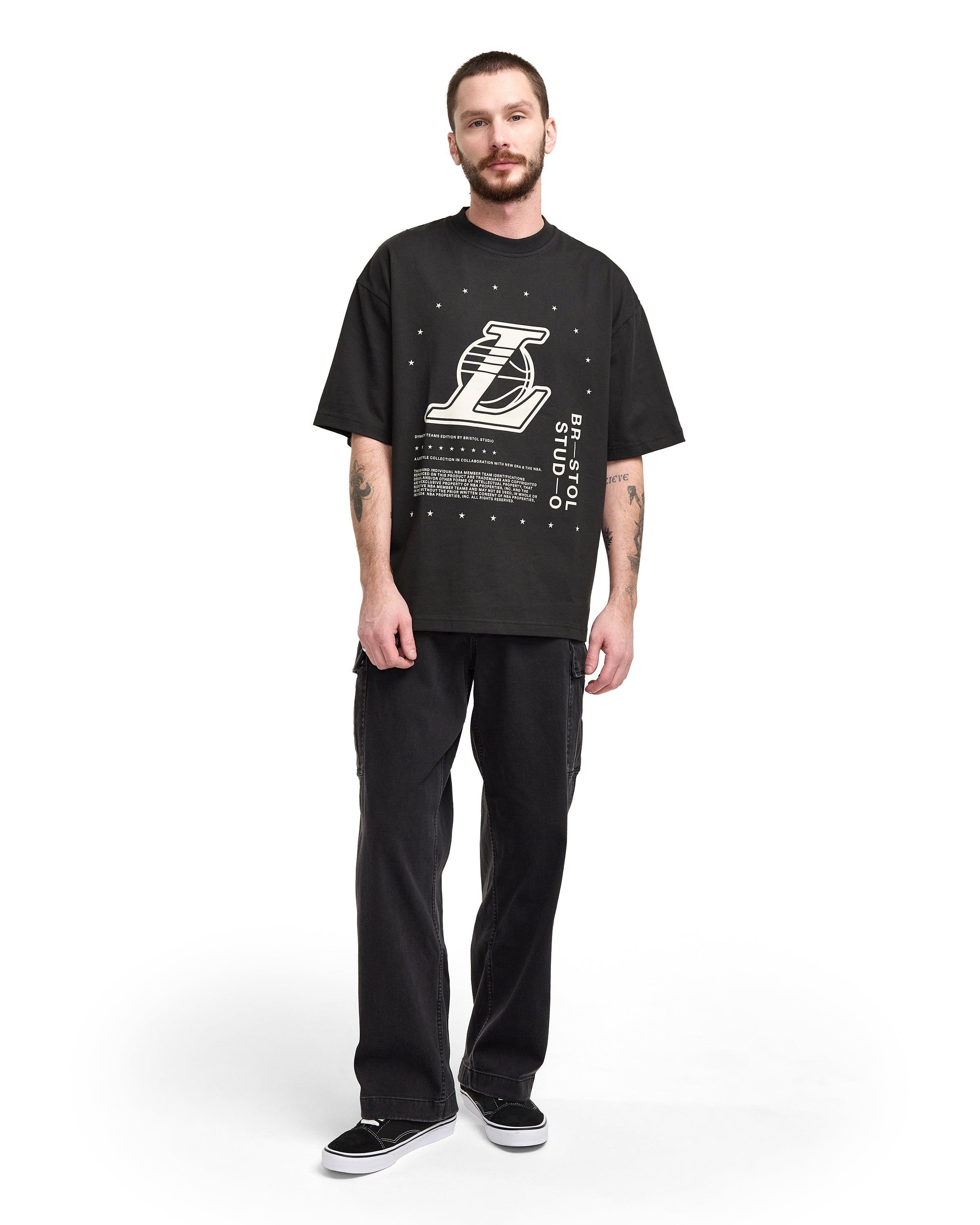 Bristol x Los Angeles Lakers Black T-Shirt Male Product Image