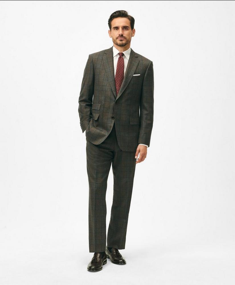 Traditional Fit Wool Cashmere Checked 1818 Suit Product Image