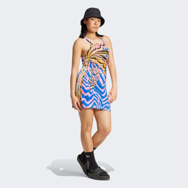 adidas X FARM Rio 3-Stripes Mini Dress Product Image