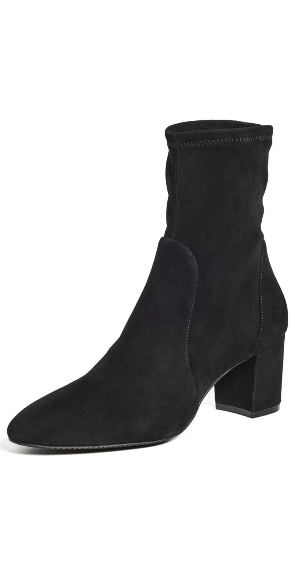 Suede Yuliana Ankle Boots 60 In Black Product Image