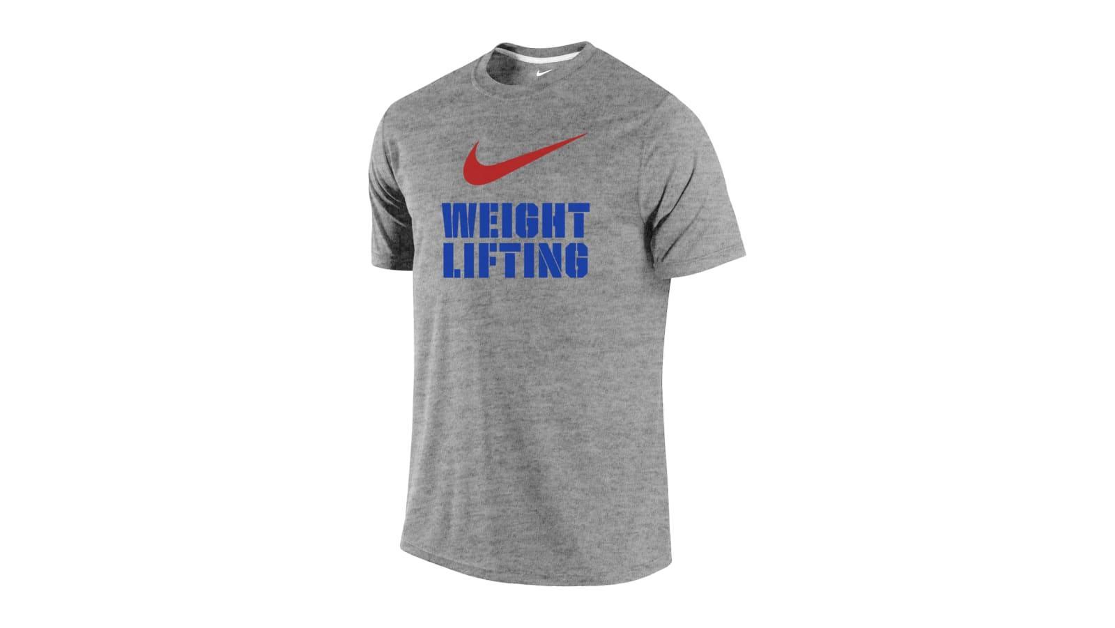 Nike Men's Weightlifting Stacked T-Shirt Product Image