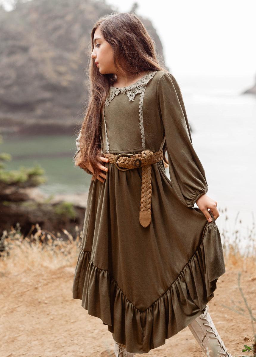 Tatum Dress in Olive Product Image