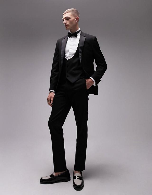 Topman slim tuxedo suit pants Product Image