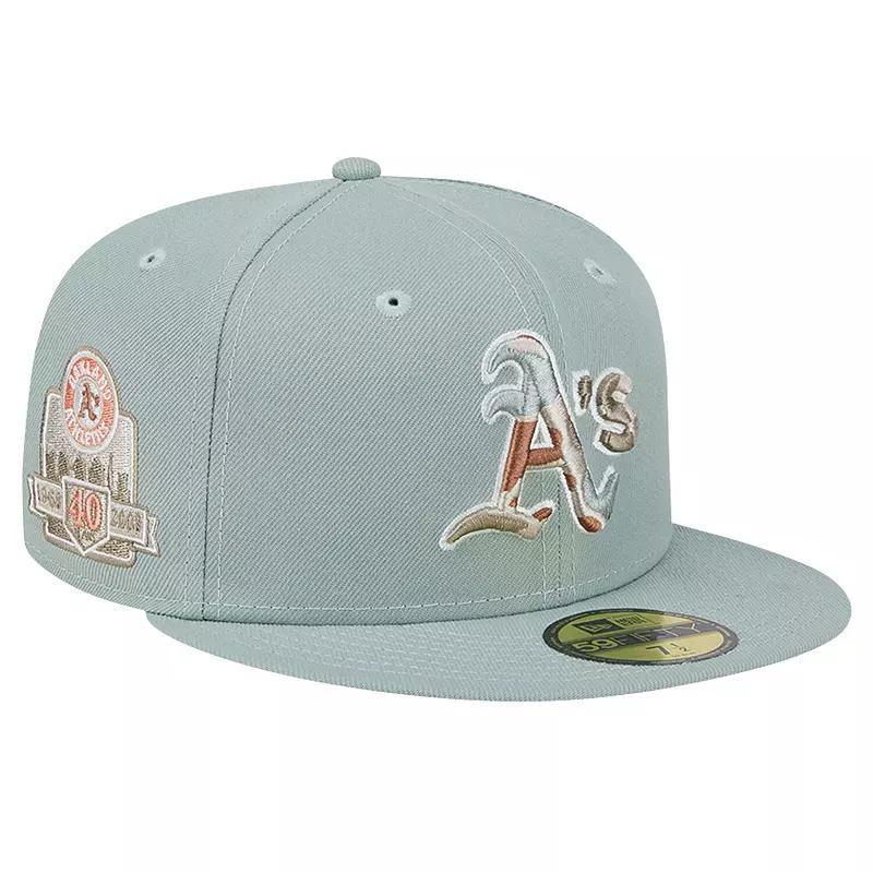 Mens New Era Oakland Athletics Spring Forest 59FIFTY Fitted Hat Product Image