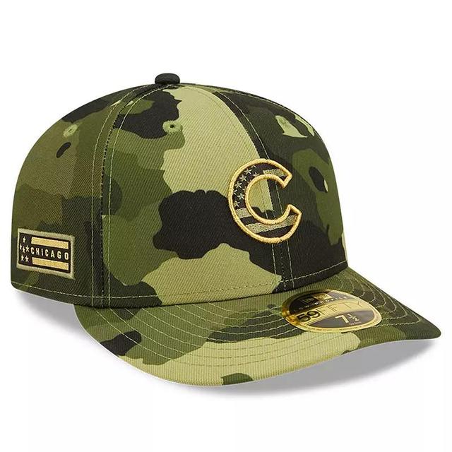 Mens New Era Camo Chicago Cubs 2022 Armed Forces Day On-Field Low Profile 59FIFTY Product Image