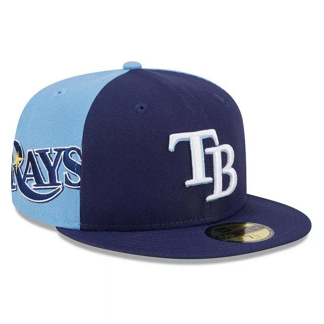 Mens New Era /Light Blue Tampa Bay Rays Gameday Sideswipe 59FIFTY Fitted Hat Product Image