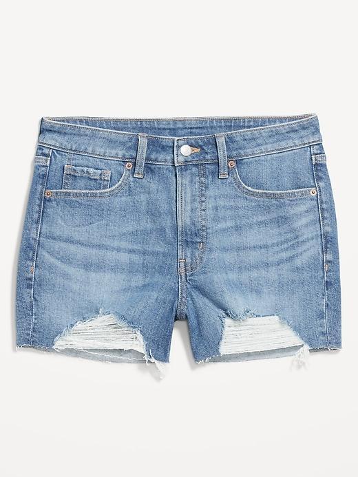 High-Waisted OG Jean Cut-Off Shorts -- 3-inch inseam Product Image