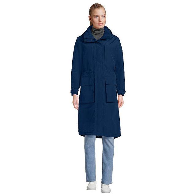 Petite Lands End Squall Waterproof Insulated Winter Stadium Maxi Coat, Womens Product Image