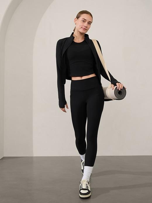 Salutation Stash High Rise Rib Mix Legging Product Image