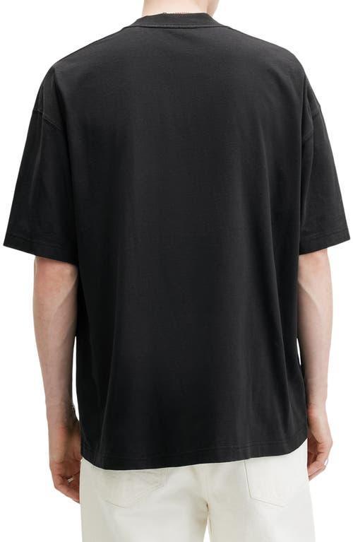 ALLSAINTS Burden Graphic Tee In Washed Black Product Image