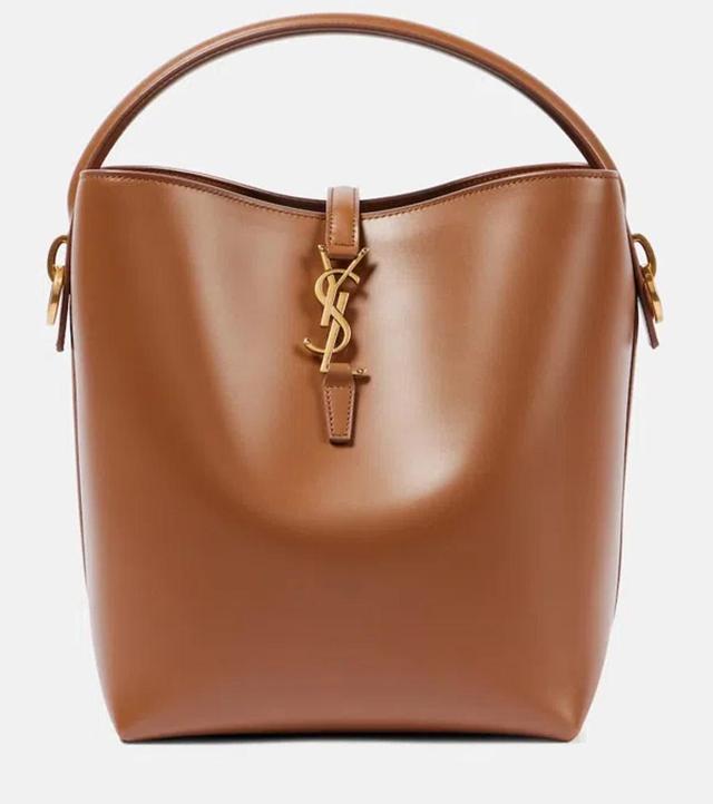 SAINT LAURENT Le 37 Leather Bucket Bag In Fox Product Image