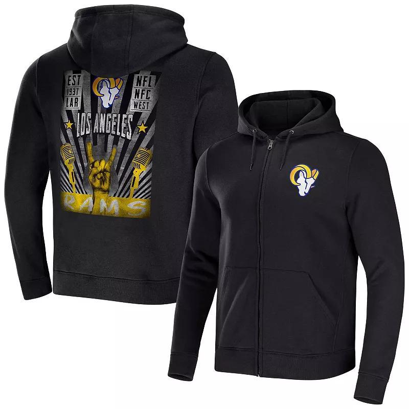 Mens NFL x Darius Rucker Collection by Fanatics Los Angeles Rams Rocker Full-Zip Hoodie Product Image