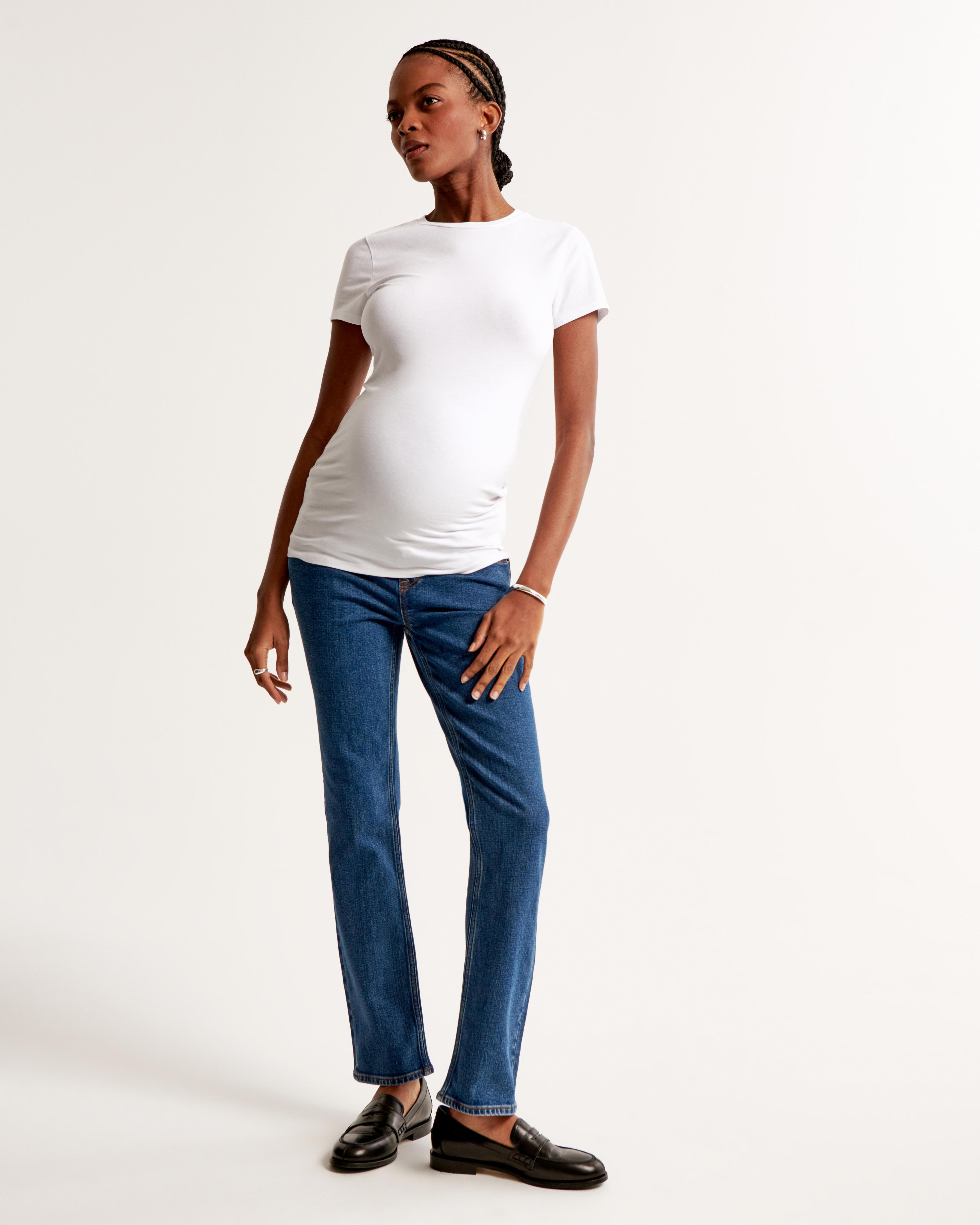 Maternity Ankle Straight Jean Product Image