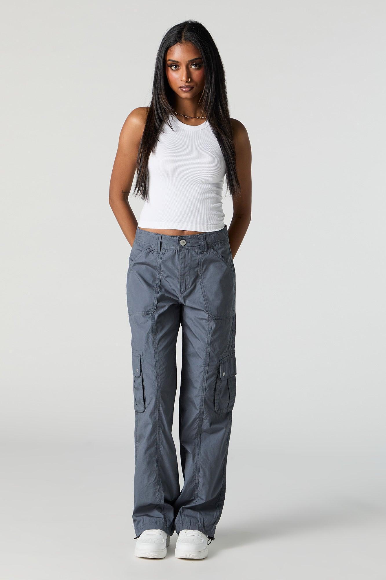 Toggle Hem Straight Leg Cargo Pant Female Product Image