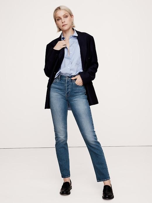 High-Rise Straight Jean Product Image