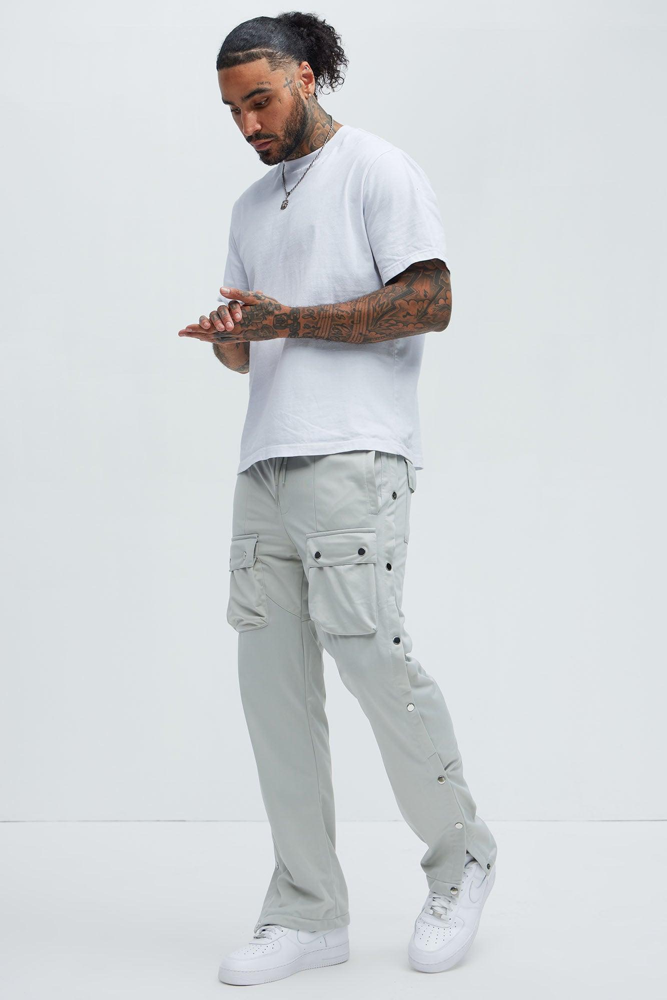 Snap At Me Sweatpants - Grey Product Image