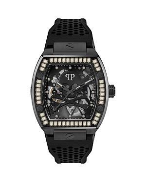 PHILIPP PLEIN The $keleton Silicone Strap Watch, 44mm Product Image