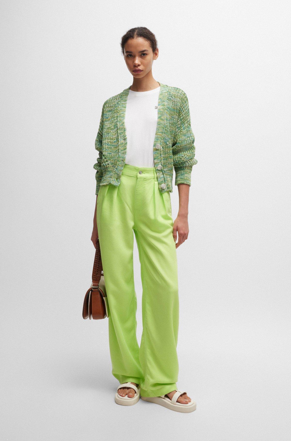 Wide-leg trousers in soft twill Product Image