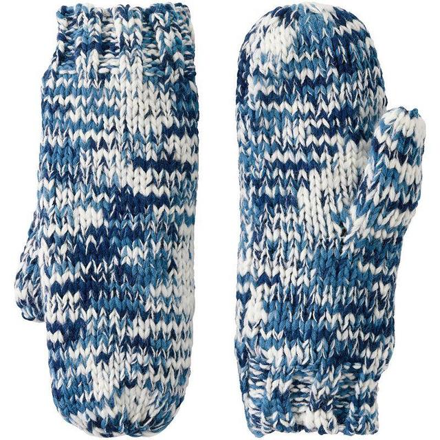 Womens Lands End Womens Space Dye Knit Mittens Product Image