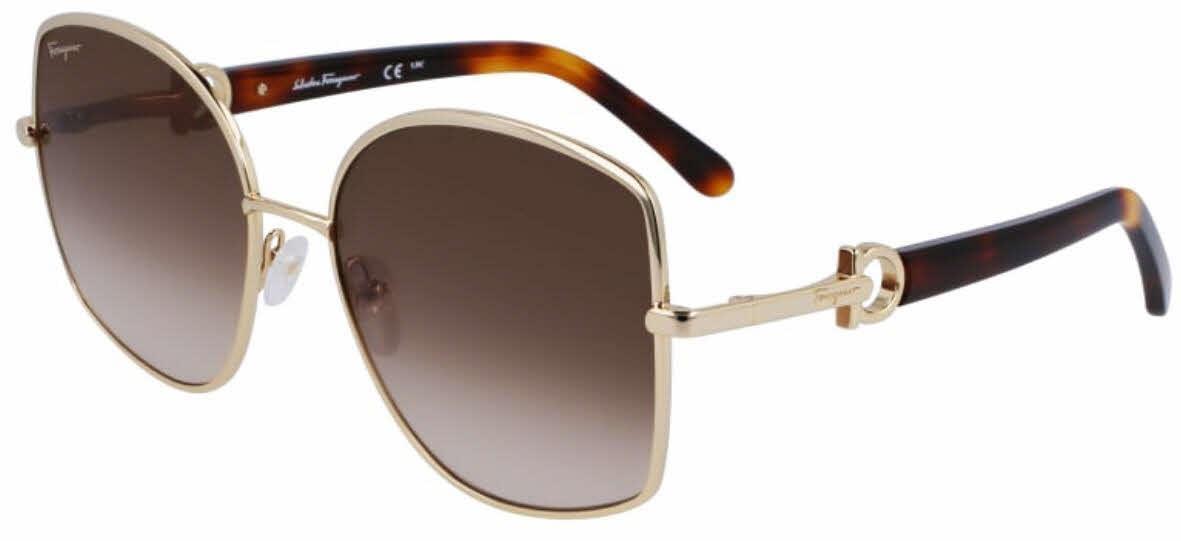 FERRAGAMO Gancini 57mm Gradient Oval Sunglasses Product Image