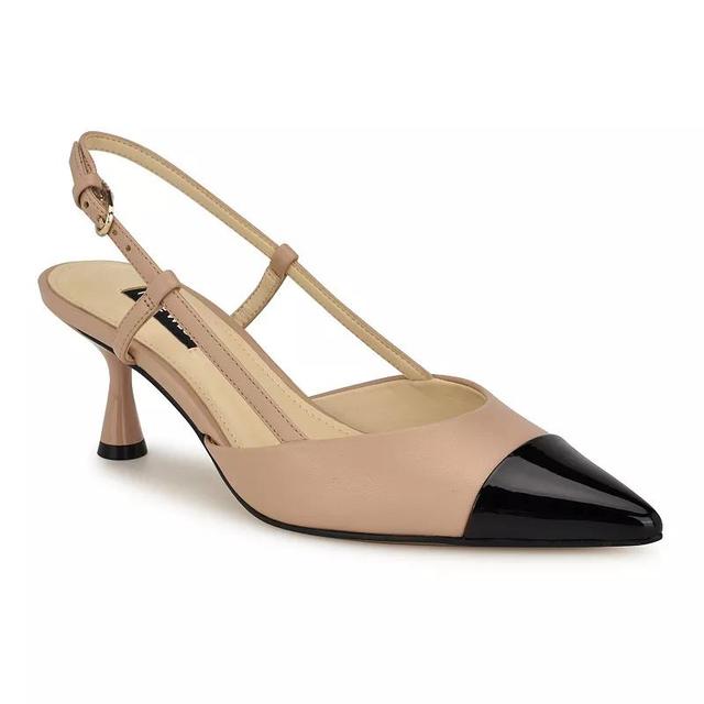 Nine West Rizzy Womens Pointy Toe Slingback Dress Pumps Product Image