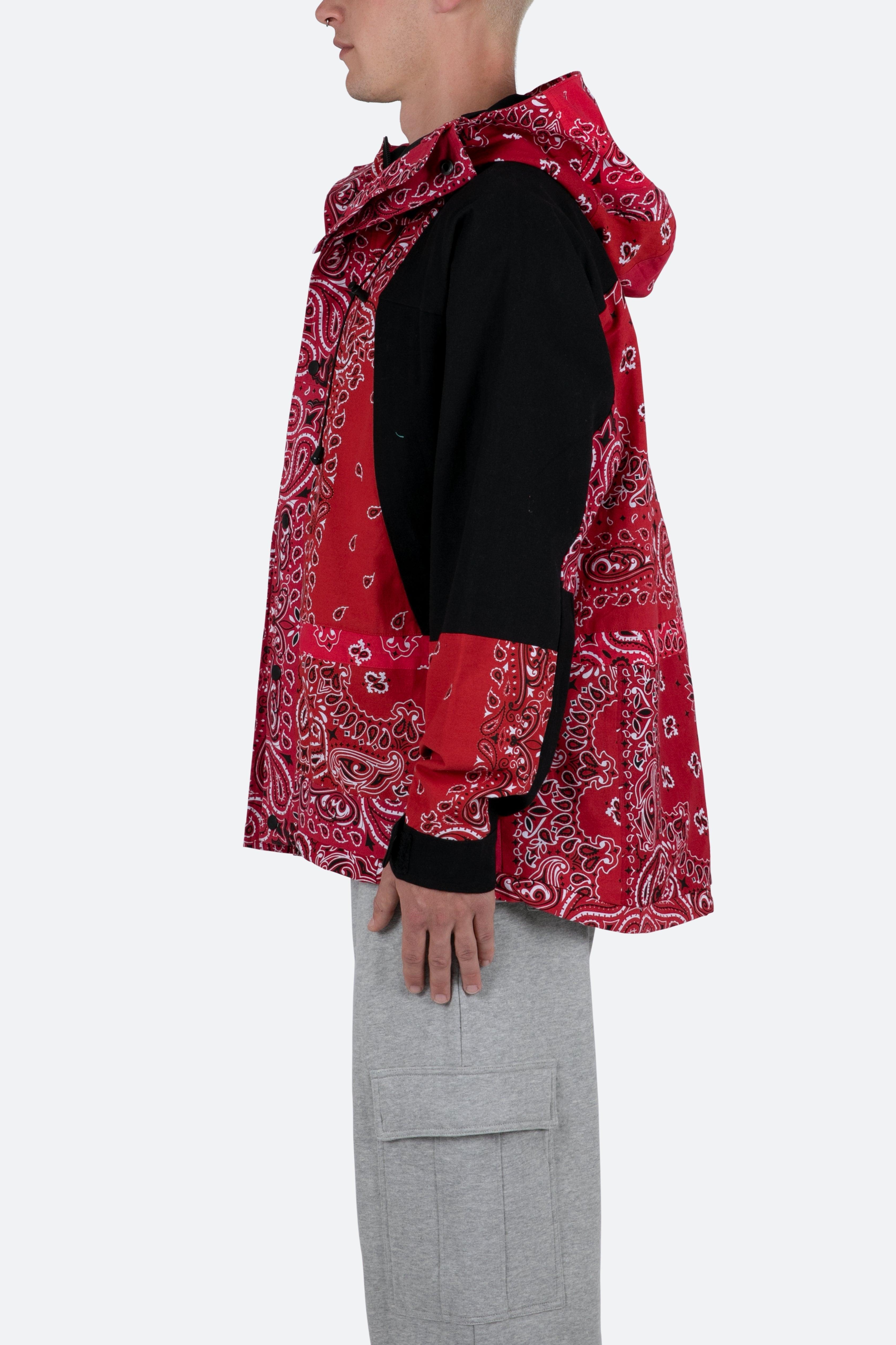 Hooded Bandana Jacket - Red Product Image