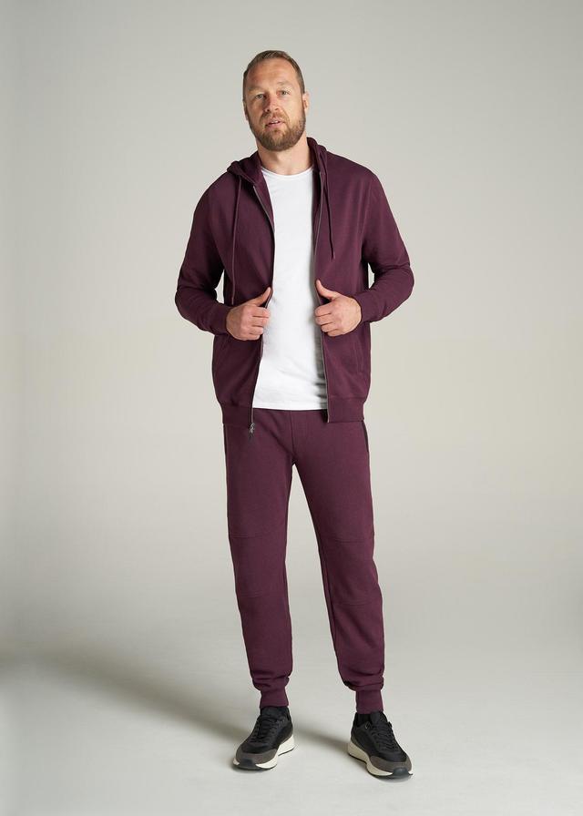 Wearever French Terry Men's Tall Joggers in Maroon Product Image