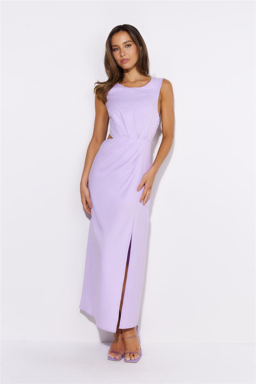 Welcome Love Midi Dress Purple Product Image