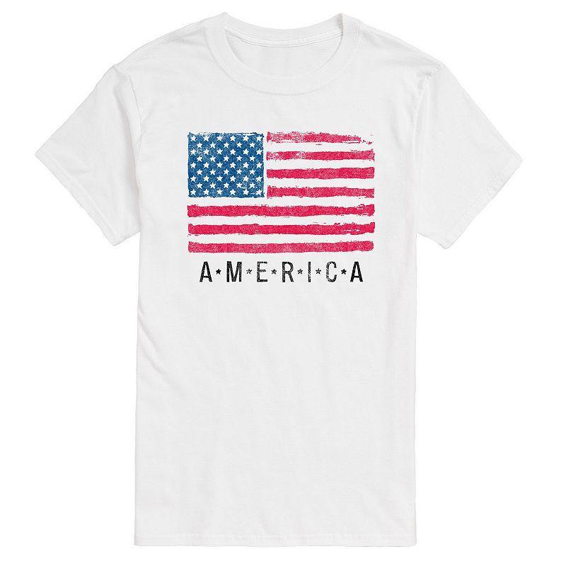 Big & Tall US Flag Tee, Mens Product Image