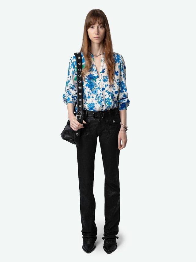 Twina CREPE GARDEN FLOWERS Blouse Product Image