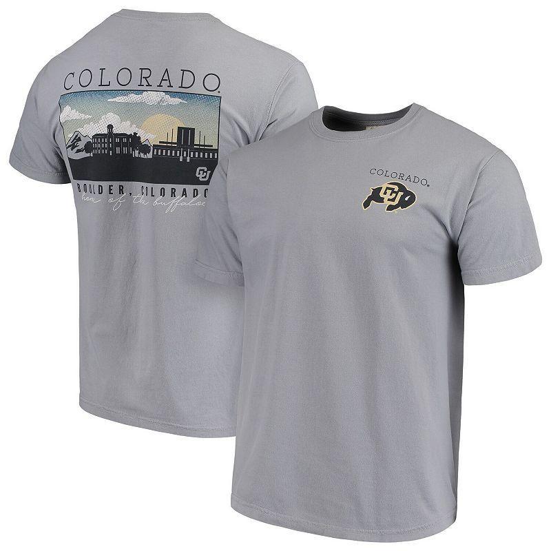 Mens Gray Colorado Buffaloes Comfort Colors Campus Scenery T-Shirt Product Image