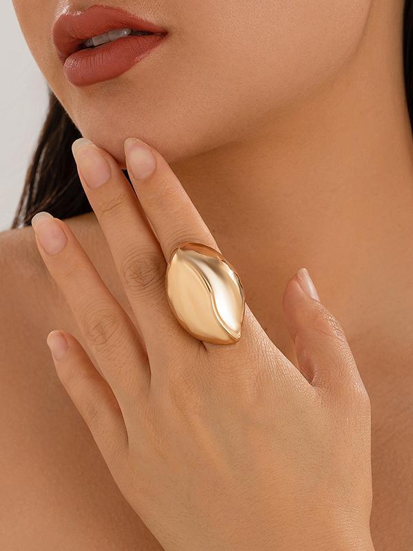 Normcore Adjustable Solid Color Rings Accessories Product Image