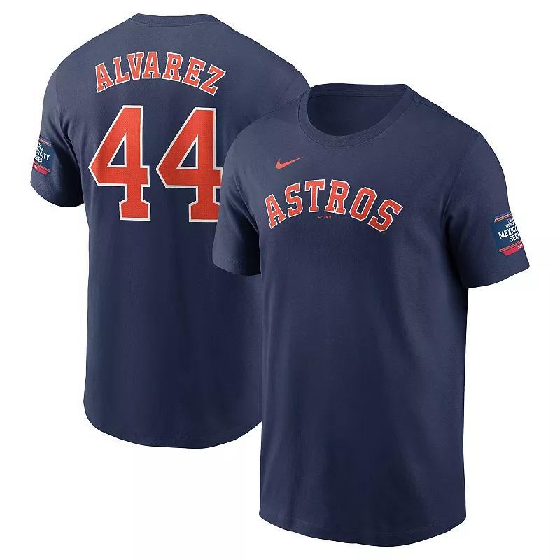 Mens Nike Yordan Alvarez Navy Houston Astros 2024 MLB World Tour Mexico City Series Name & Number T-Shirt AST Blue Product Image