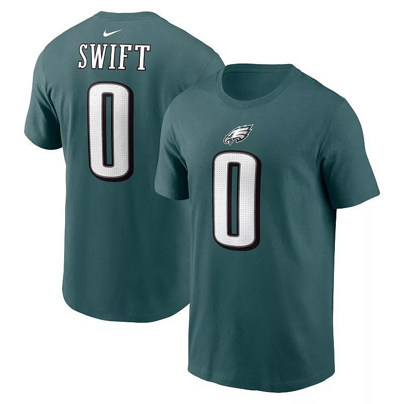 Mens Nike DAndre Swift Midnight Philadelphia Eagles Player Name & Number T-Shirt Product Image