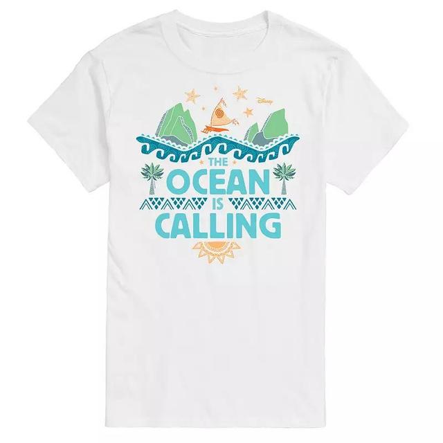 Disneys Moana Big & Tall The Ocean Is Calling Graphic Tee, Mens Product Image