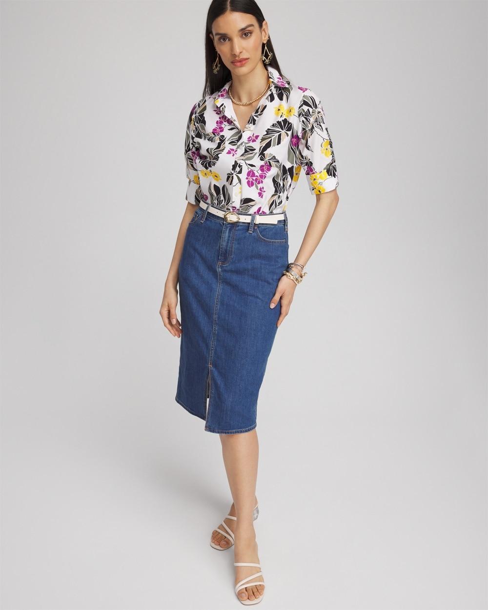 No Iron™ Stretch Floral Shirt Product Image