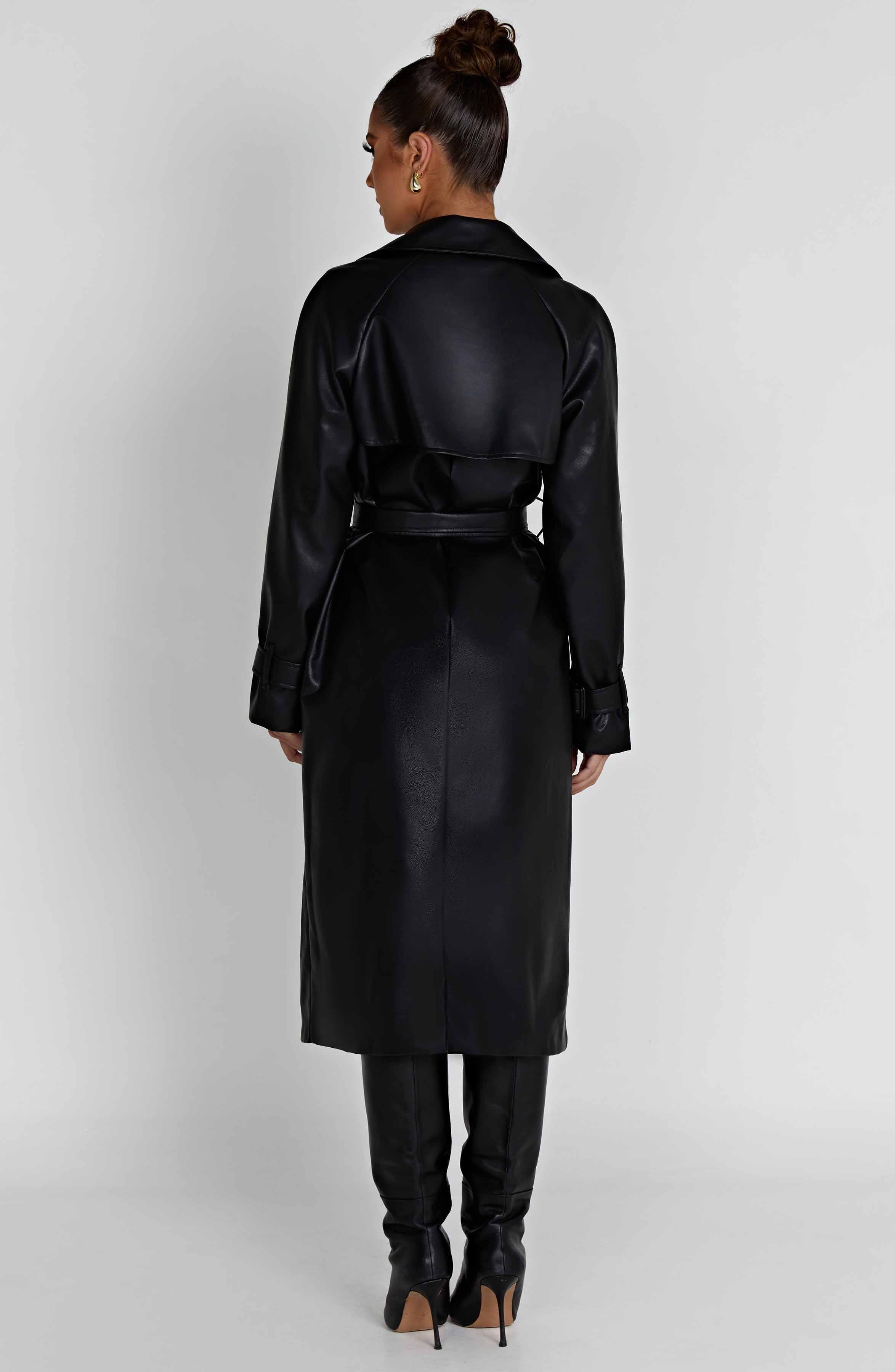 Chi Trench Coat - Black Product Image