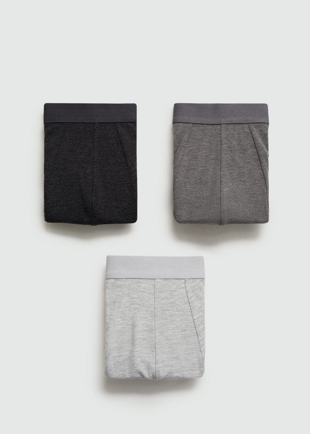 3-pack cotton boxers - Men | MANGO USA Product Image