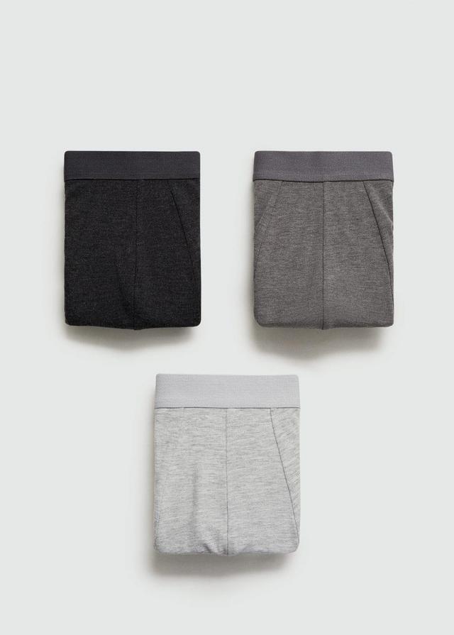 MANGO MAN - 3-pack cotton boxers greyMen Product Image