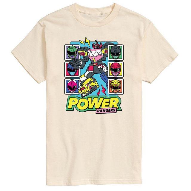 Mens Power Rangers Zord Heads Graphic Tee Product Image