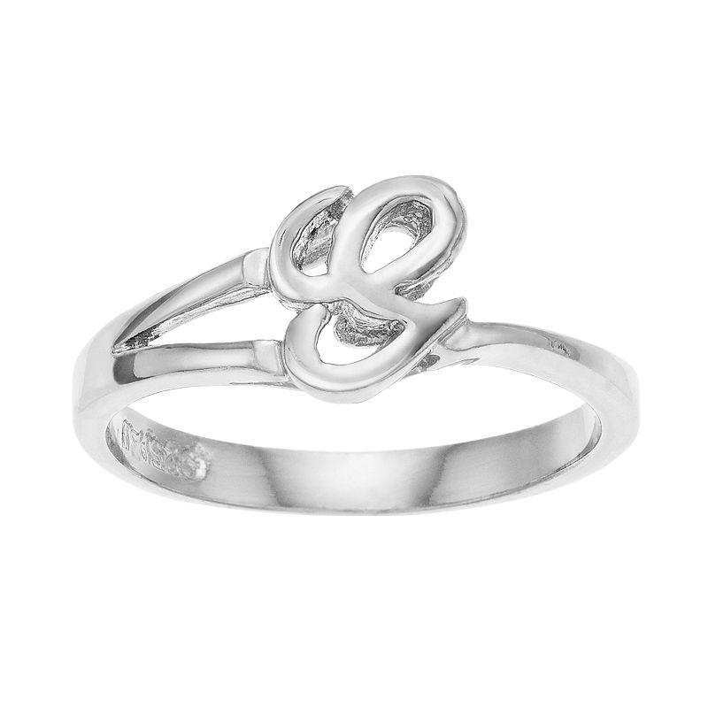 Traditions Jewelry Company Sterling Silver Initial Ring, Womens Product Image