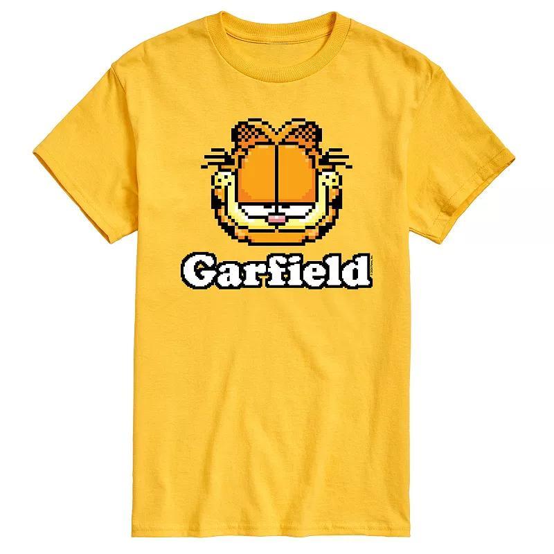 Mens Garfield Video Game Garfield Logo Graphic Tee Product Image