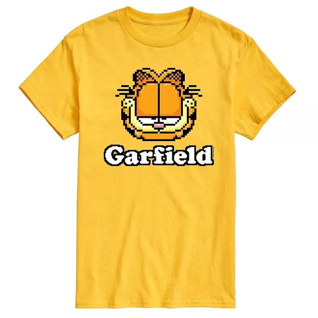 Mens Garfield Video Game Garfield Logo Graphic Tee Grey Gray Product Image